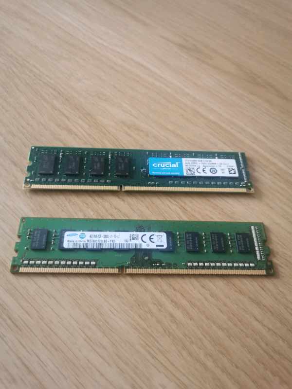 2x 4GB DDR3 1600MHZ Ram | in Quedgeley, Gloucestershire | Gumtree